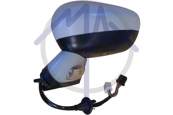 Specchietto retrovisore esterno sinistro, elettrico, calotta da verniciare, base da verniciare, con freccia, con luce di cortesia, ripiegabile elettricamente, con memoria, vetro convesso riscaldato, 17 pin