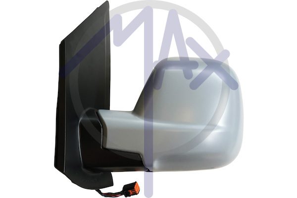Left outer rear-view mirror, electric, cover to be painted, heated chrome convex glass, 5 pin