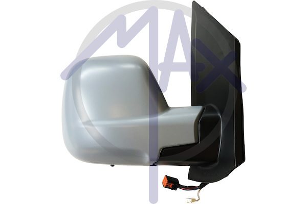 Outer rear-view mirror right, electric, cap to be painted, with temperature sensor, heated chrome convex glass, 7 pin