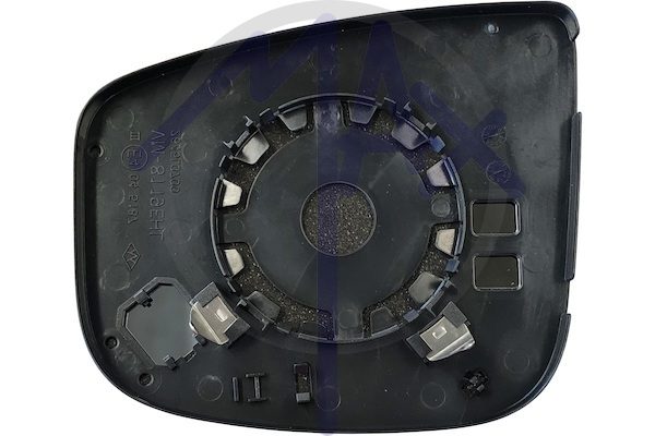 Rear-view mirror glass, right, convex chrome