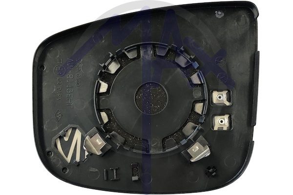 Right rear-view mirror glass, convex chrome, heated