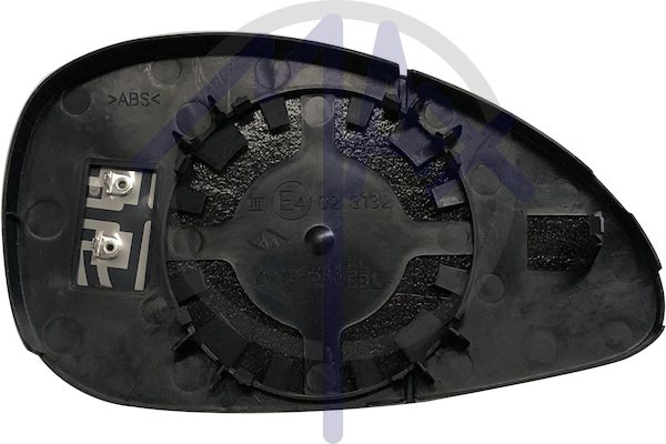 Left rear-view mirror glass, aspherical chrome, heated