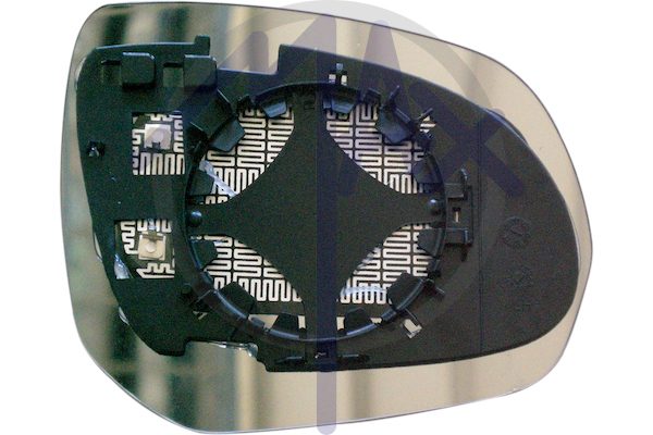 Left rear-view mirror glass, convex chrome, heated