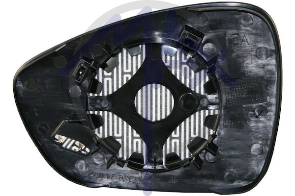 Right rear-view mirror glass, convex chrome, heated