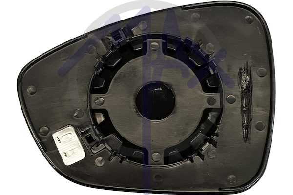 Right rear-view mirror glass, convex chrome, heated