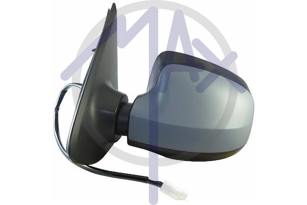Left outer rear-view mirror, electric, cover to be painted, heated chrome convex glass, 5 pin