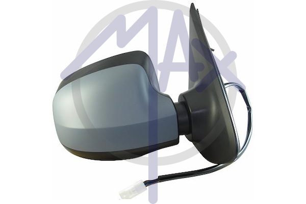 Outer rear-view mirror right, electric, cap to be painted, with temperature sensor, heated chrome convex glass, 7 pin