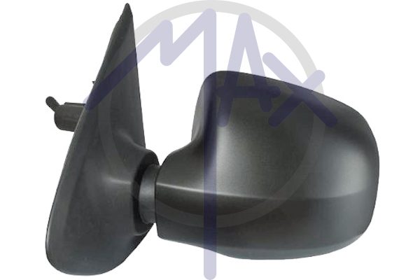 Specchietto retrovisore esterno sinistro, elettrico, calotta nera, vetro convesso cromato riscaldato, 5 pin