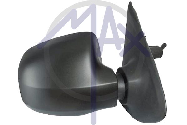 Specchietto retrovisore esterno destro, elettrico, calotta nera, con sensore temperatura, vetro convesso cromato riscaldato, 7 pin