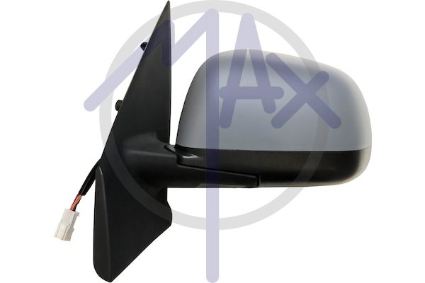 Left outer rear-view mirror, electric, cover to be painted, heated chrome convex glass, 5 pin
