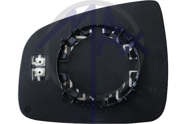 Right rear-view mirror glass, convex chrome, heated
