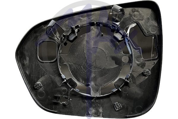 Rear-view mirror glass, right, convex chrome