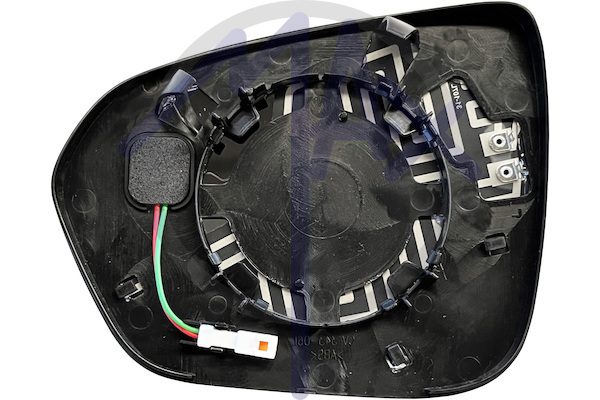 Right rear-view mirror glass, heated chrome convex, with BLIS system (blind spot)