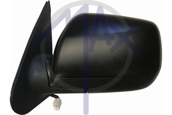 Specchietto retrovisore esterno sinistro, elettrico, calotta da verniciare, vetro convesso cromato