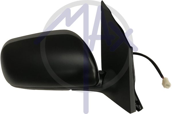 Specchietto retrovisore esterno destro, elettrico, calotta da verniciare, vetro convesso cromato