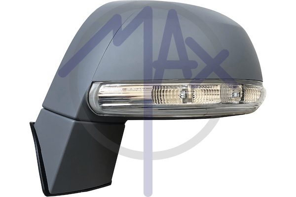 Exterior rear-view mirror left, electric, cap to be painted, with indicator, convex chrome heated glass, 6 pin