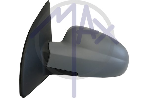 Specchietto retrovisore esterno sinistro, elettrico, calotta da verniciare, vetro convesso cromato riscaldato, 3/5 porte