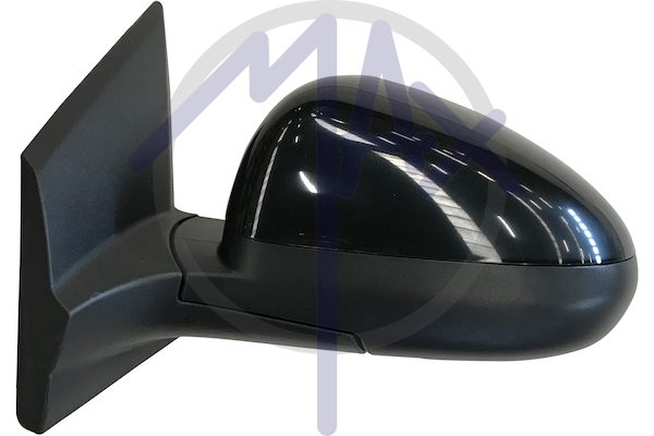 Specchietto retrovisore esterno sinistro, elettrico, calotta da verniciare, vetro convesso cromato, 3 pin