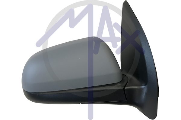 Specchietto retrovisore esterno destro, elettrico, calotta da verniciare, vetro convesso cromato riscaldato, 3/5 porte