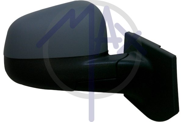Exterior rear-view mirror, right, electric, cover for painting, heated convex chrome glass
