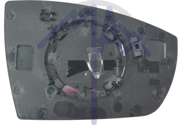Left rear-view mirror glass, chrome aspherical