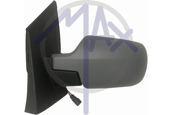 Specchietto retrovisore esterno sinistro, elettrico, calotta da verniciare, vetro convesso argentato riscaldato, 5 pin