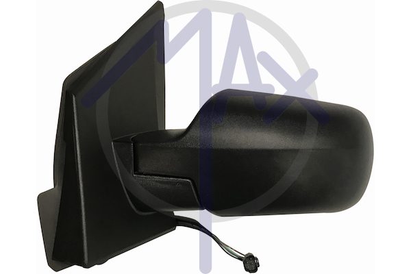 Specchietto retrovisore esterno sinistro, elettrico, calotta nera, vetro convesso argentato riscaldato