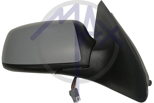 Specchietto retrovisore esterno destro, elettrico, calotta da verniciare, ripiegabile elettricamente, vetro convesso cromato riscaldato