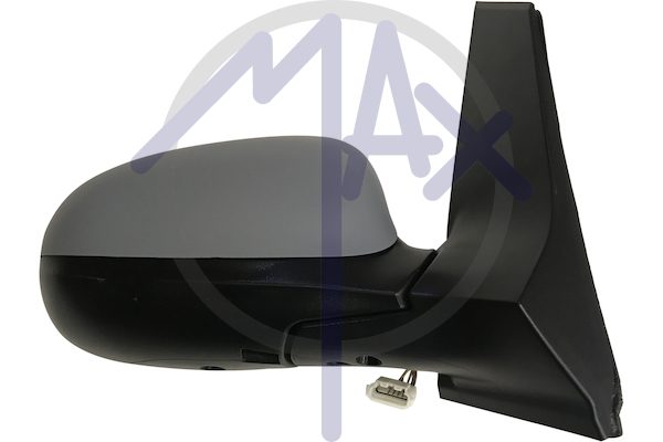 Right outer rear-view mirror, electric, cover to be painted, with temperature sensor, heated chrome convex glass
