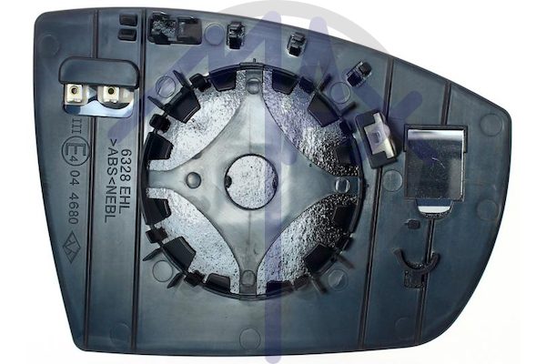 Left rear-view mirror glass, aspherical chrome, heated