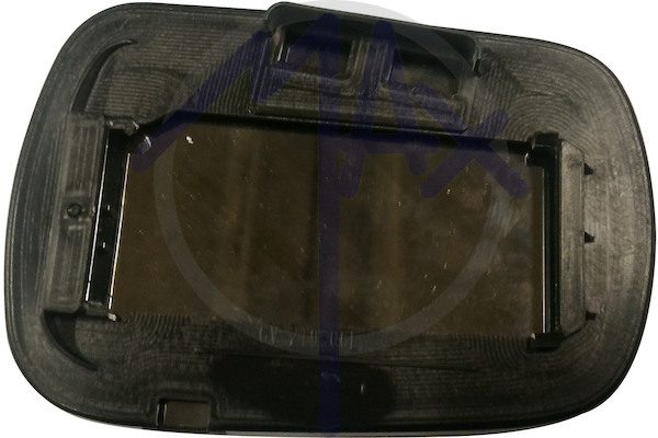 Rear-view mirror glass, left, convex chrome