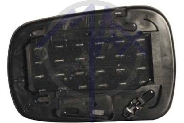 Right rear-view mirror glass, convex chrome, heated