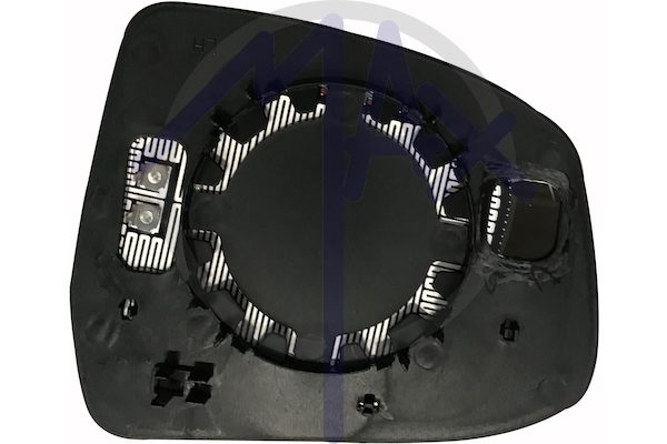 Left rear-view mirror glass, aspherical chrome, heated