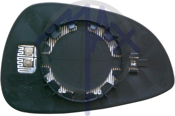 Left rear-view mirror glass, aspherical chrome, heated