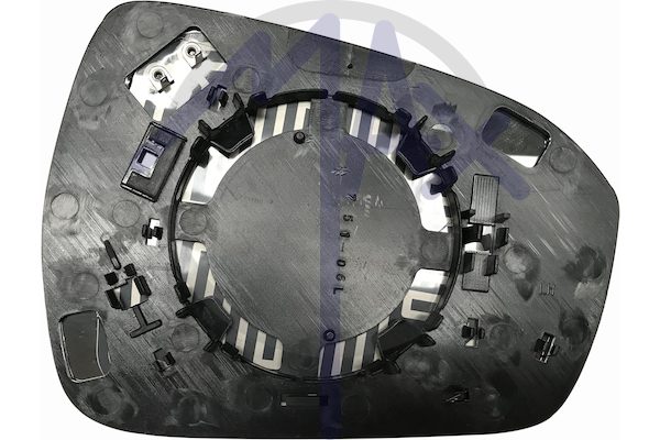Left rear-view mirror glass, aspherical chrome, heated