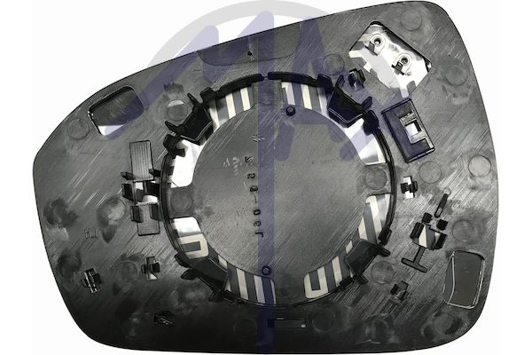 Rear-view mirror glass, right, heated aspherical chrome