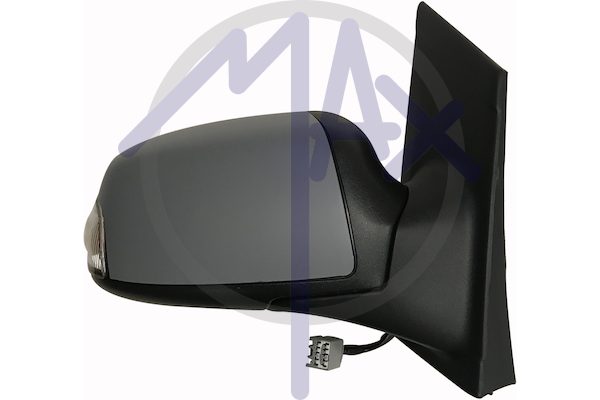 Outer rear-view mirror right, electric, cap to be painted, with indicator, heated chrome convex glass