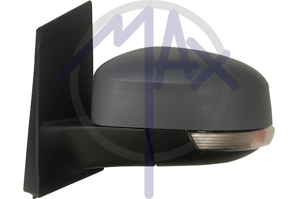 Specchietto retrovisore esterno sinistro, elettrico, calotta da verniciare, con freccia, con luce di cortesia, ripiegabile elettricamente, vetro asferico cromato riscaldato