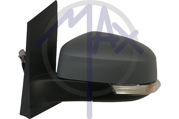 Specchietto retrovisore esterno sinistro, elettrico, calotta da verniciare, con freccia, con luce di cortesia, vetro asferico cromato riscaldato