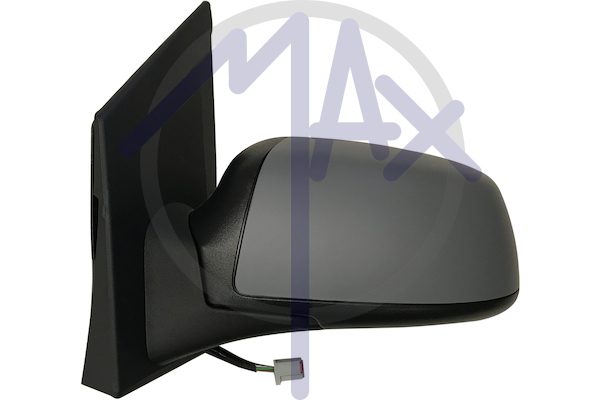 Exterior rear-view mirror, left, electric, cover for painting, heated convex chrome glass