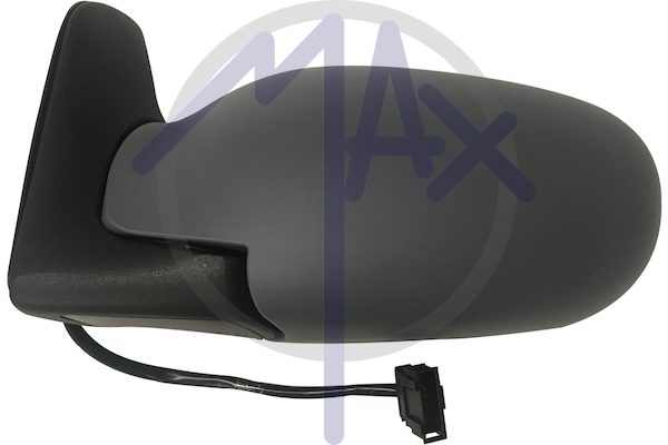 Exterior rear-view mirror, left, electric, cover for painting, heated convex chrome glass