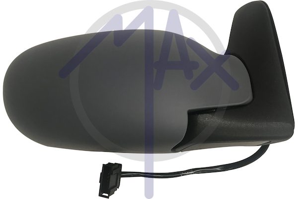 Exterior rear-view mirror, right, electric, cover for painting, heated convex chrome glass