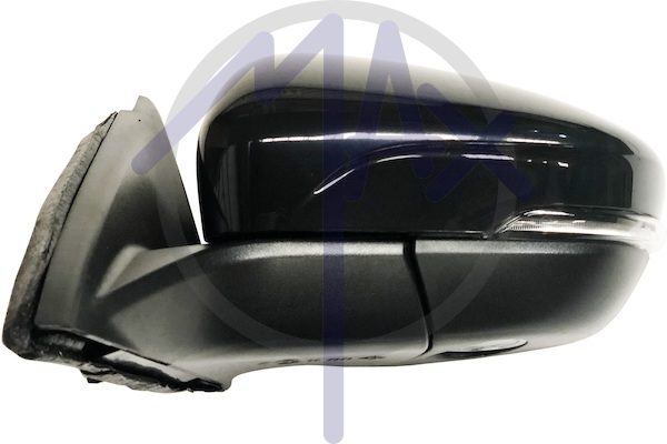 Specchietto retrovisore esterno sinistro, elettrico, calotta da verniciare, con freccia, con luce di cortesia, ripiegabile elettricamente, con sistema BLIS (angolo cieco), vetro convesso cromato riscaldato, 10 pin