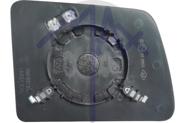 Left rear-view mirror glass, aspherical chrome, heated