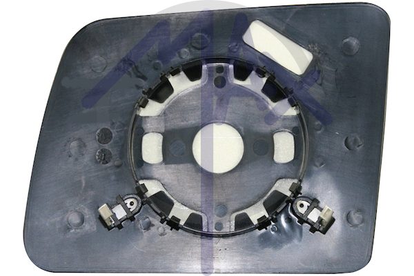 Rear-view mirror glass, right, convex chrome