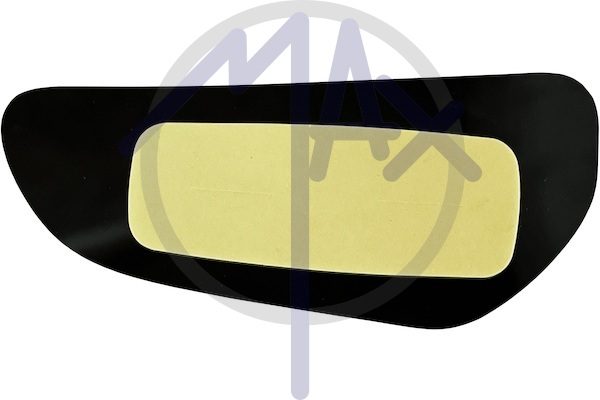 Vetro specchietto retrovisore destro, convesso cromato, doppio vetro parte inferiore