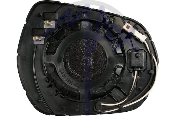 Rear-view mirror glass left, convex chrome heated, with BLIS system (blind spot)