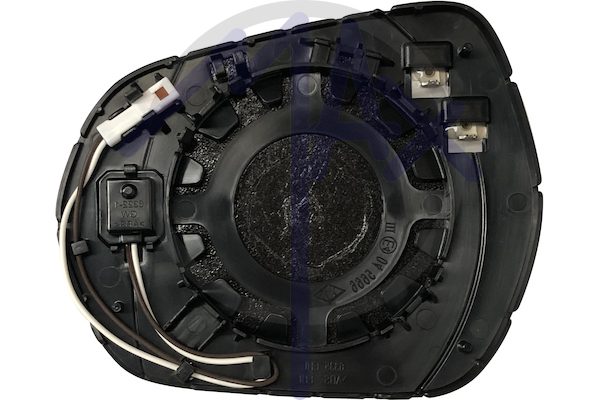 Right rear-view mirror glass, heated chrome convex, with BLIS system (blind spot)