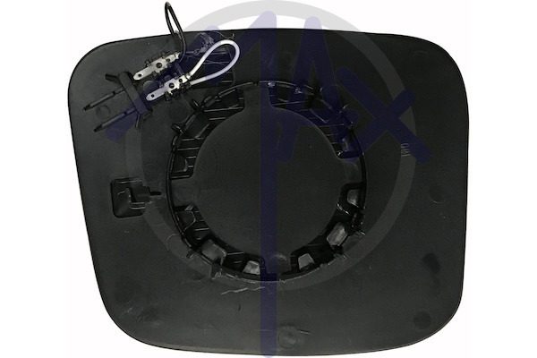 Right rear-view mirror glass, convex chrome, heated