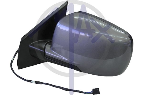 Left outer rear-view mirror, electric, cover to be painted, heated chrome convex glass, 5 pin